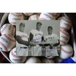Load image into Gallery viewer, Willie McCovey Willie Mays and Jim Hart 8 x 10 signed photo
