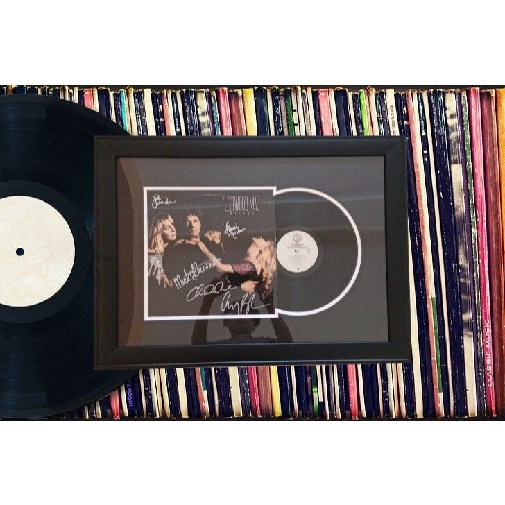 Fleetwood Mac Stevie Nicks Christy McVie Lindsey Buckingham signed LP