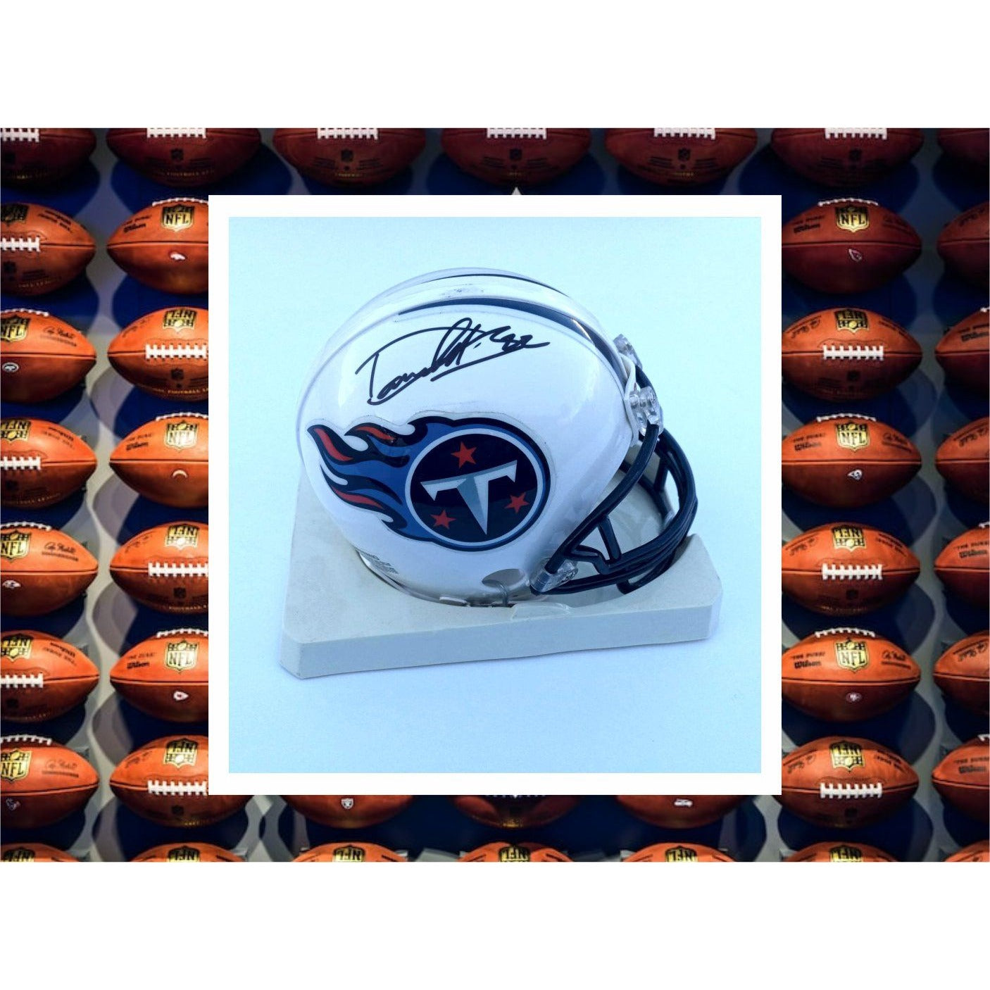 Derrick Henry Tennessee Titans Riddell mini helmet signed with proof w –  Awesome Artifacts