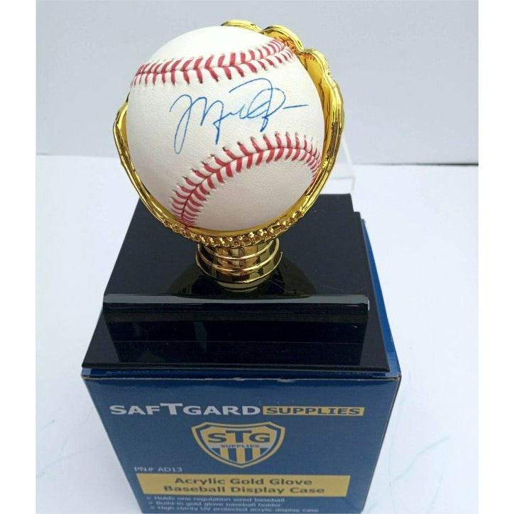 Michael Jordan MLB baseball signed with proof with free case