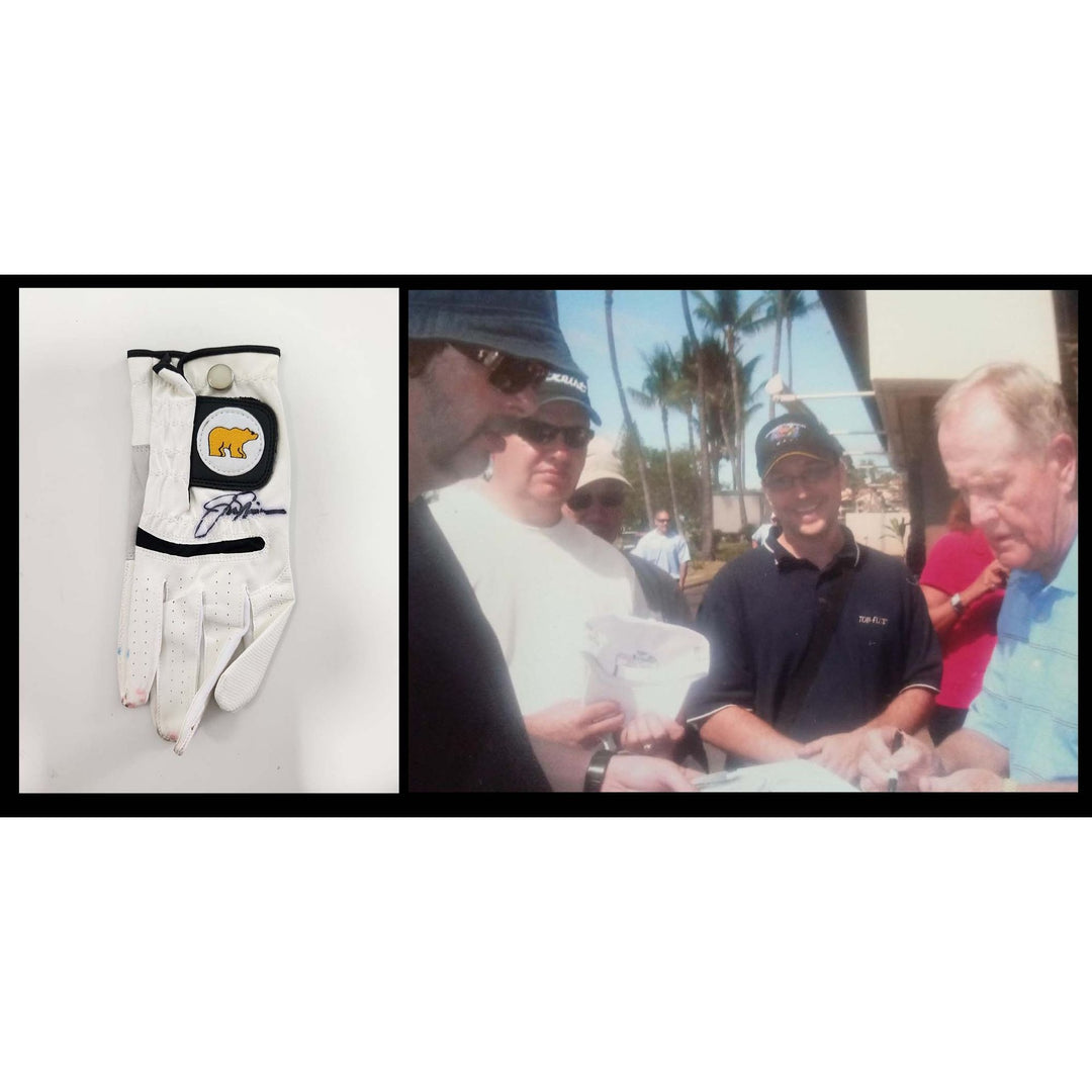 Jack Nicklaus the Golden Bear golf glove signed with proof