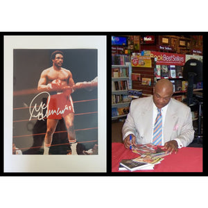 George Foreman 8 x 10 photo signed with proof