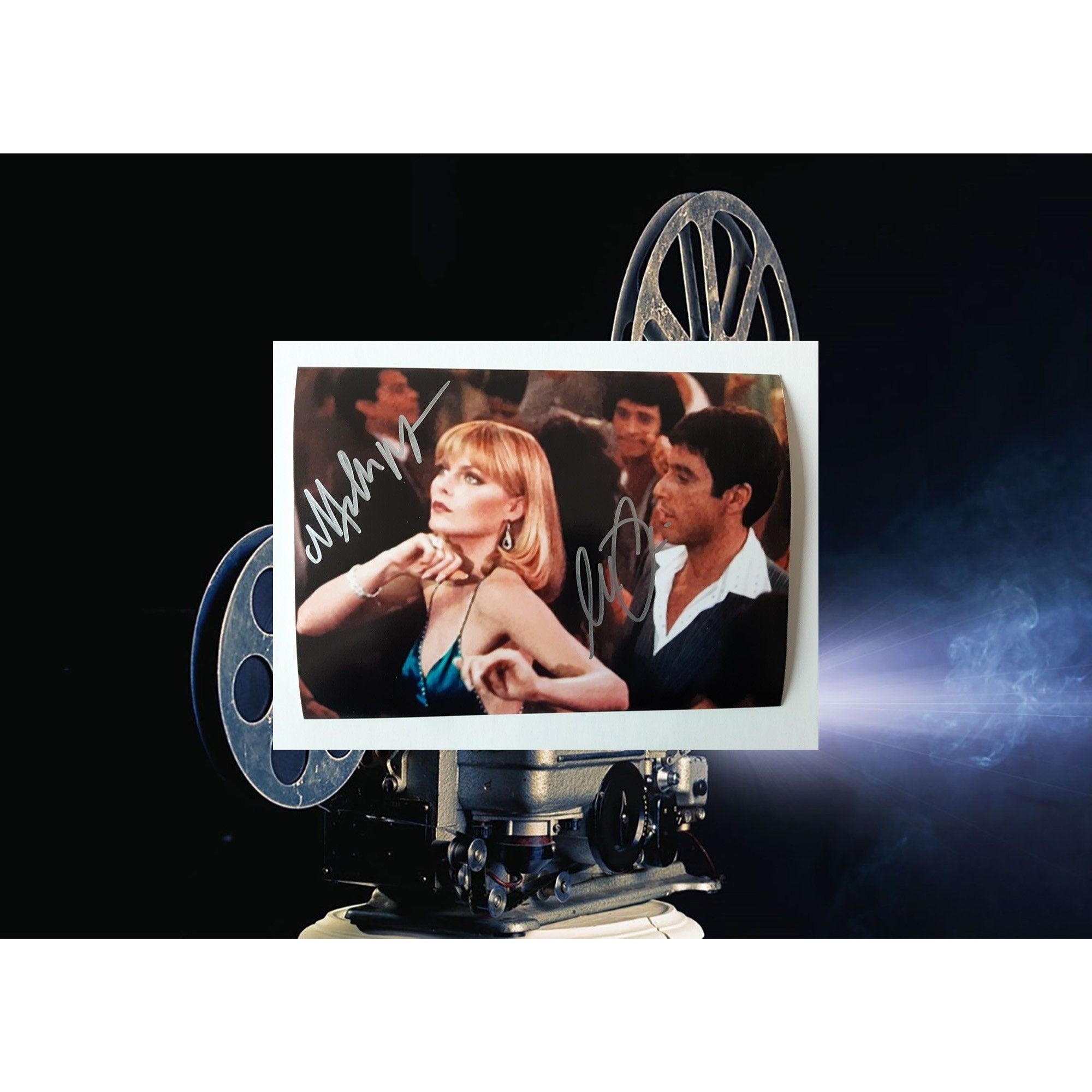 Michelle Pfeiffer and Al Pacino Scarface 5 x 7 photo signed with proof - Awesome Artifacts 