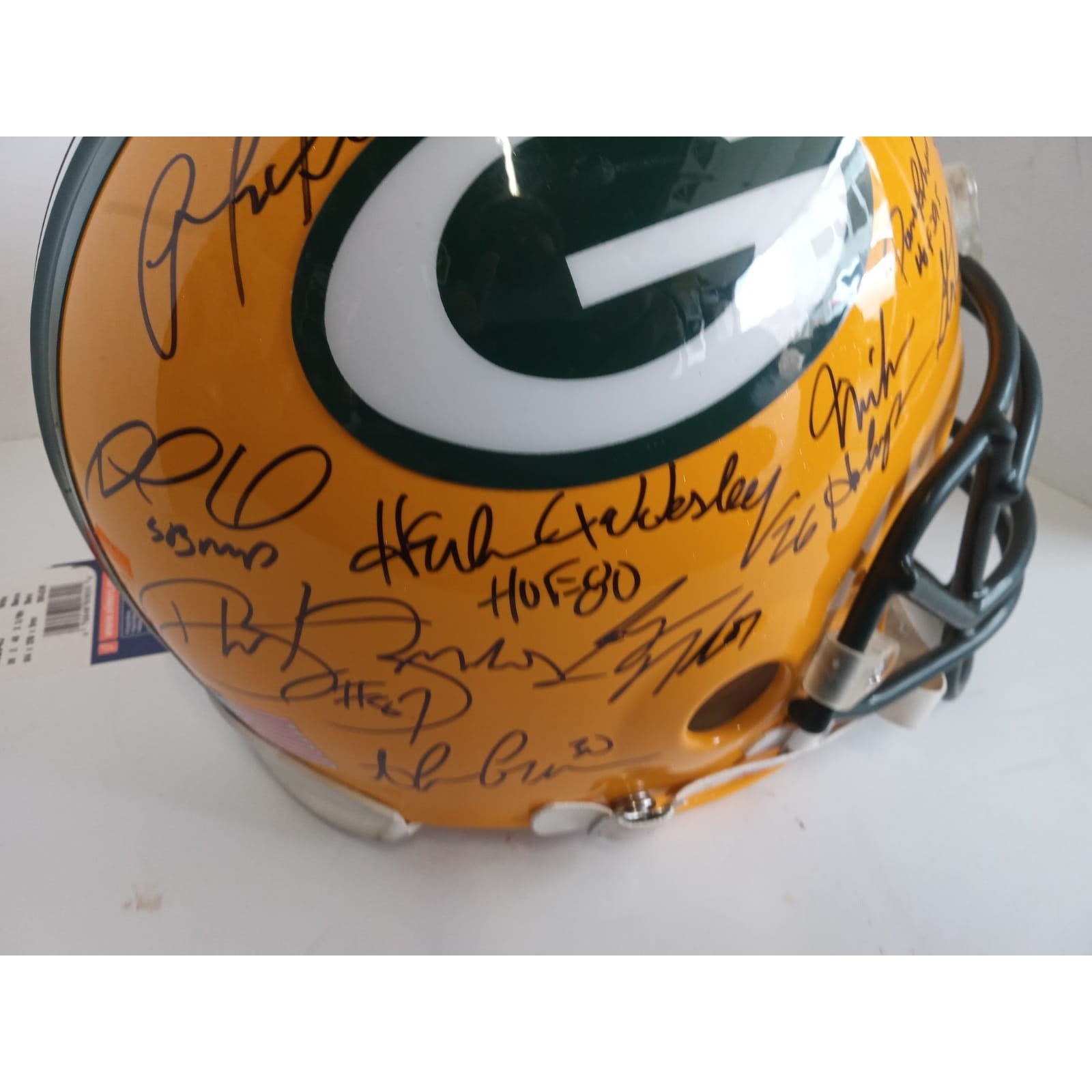 NFL Green Bay Packers Aaron Rodgers Signed Autographed Mini Helmet With  COA!*