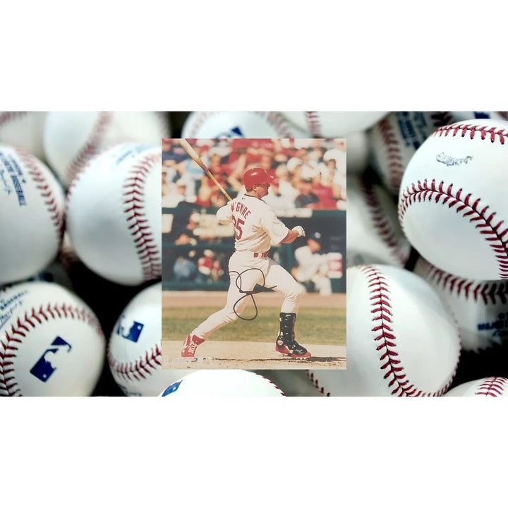 Mark McGwire St Louis Cardinals 8 x 10 signed photo - Awesome Artifacts 