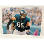 Load image into Gallery viewer, Lane Johnson Philadelphia Eagles 5x7 photo signed with proof with free acrylic frame
