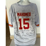 Load image into Gallery viewer, Kansas City Chiefs Patrick Mahomes replica jersey signed by Super 57 champs
