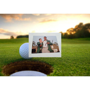 Masters golf champions Vijay Singh and Jose Maria Olazabal 5 x 7 photo signed with proof