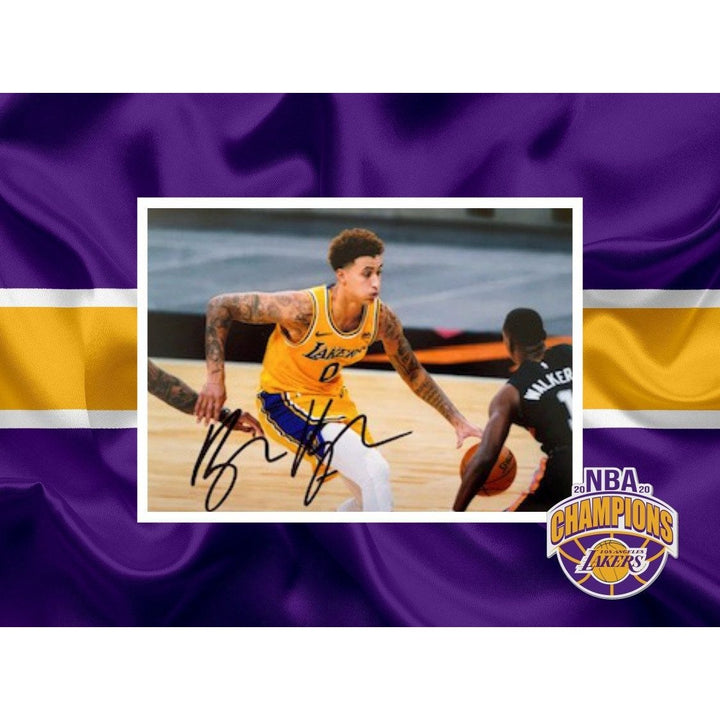 Kyle Kuzma Los Angeles Lakers 5x7 photo signed with proof - Awesome Artifacts 