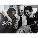 Load image into Gallery viewer, Boston Celtics Red Auerbach John Havlicek Bill Russell 11 by 14 photo signed
