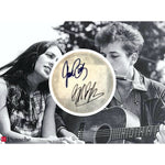 Load image into Gallery viewer, Bob Dylan and Joan Baez tambourine signed
