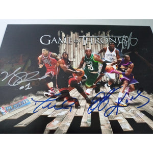 Kobe Bryant Kevin Durant Ray Allen Dwyane Wade Derrick Rose signed photo with proof