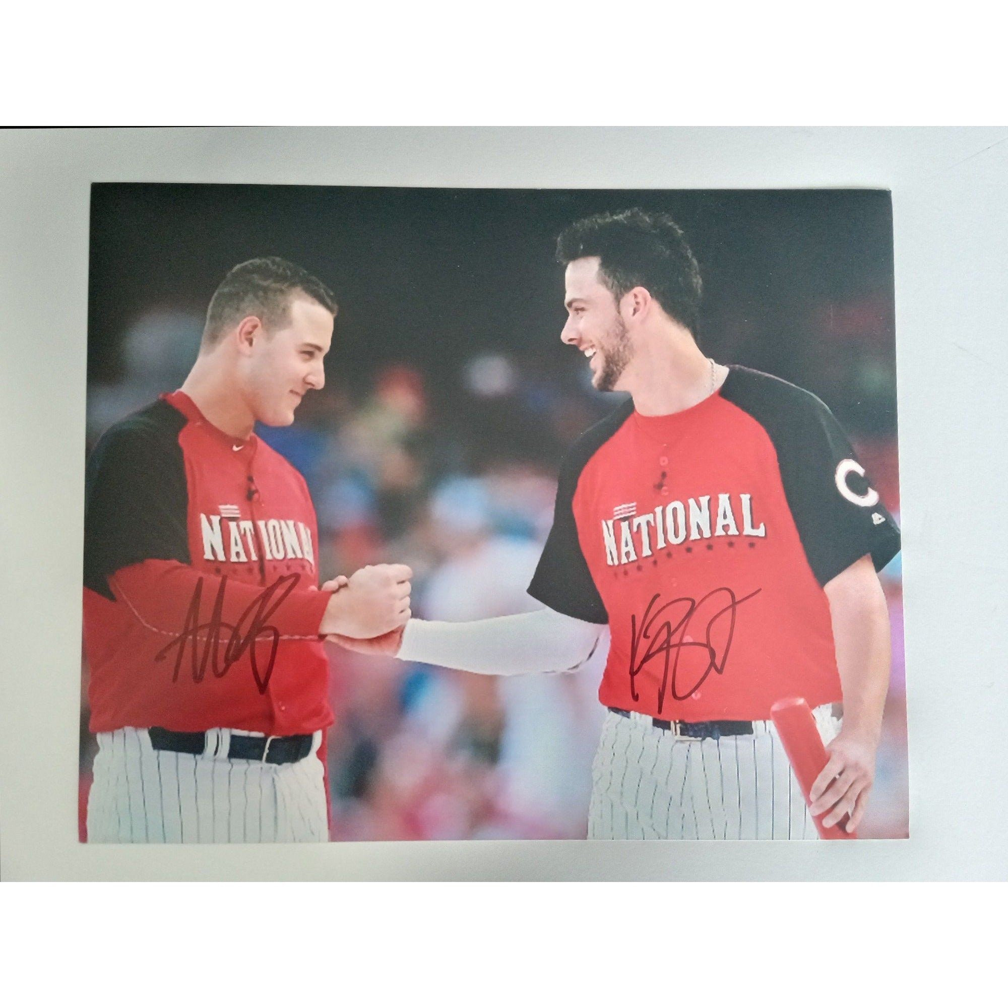 Anthony Rizzo and Kris Bryant 8 by 10 signed photo with proof