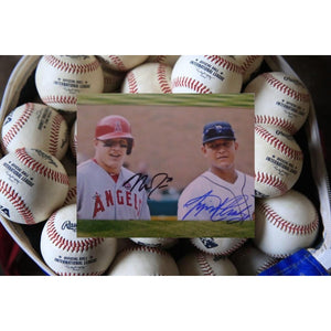 Mike Trout and Miguel Cabrera 8 by 10 signed photo with proof