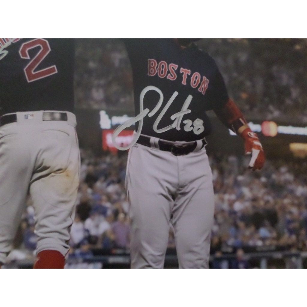 Xander Bogaerts and JD Martinez 8 by 10 signed photo - Awesome Artifacts 