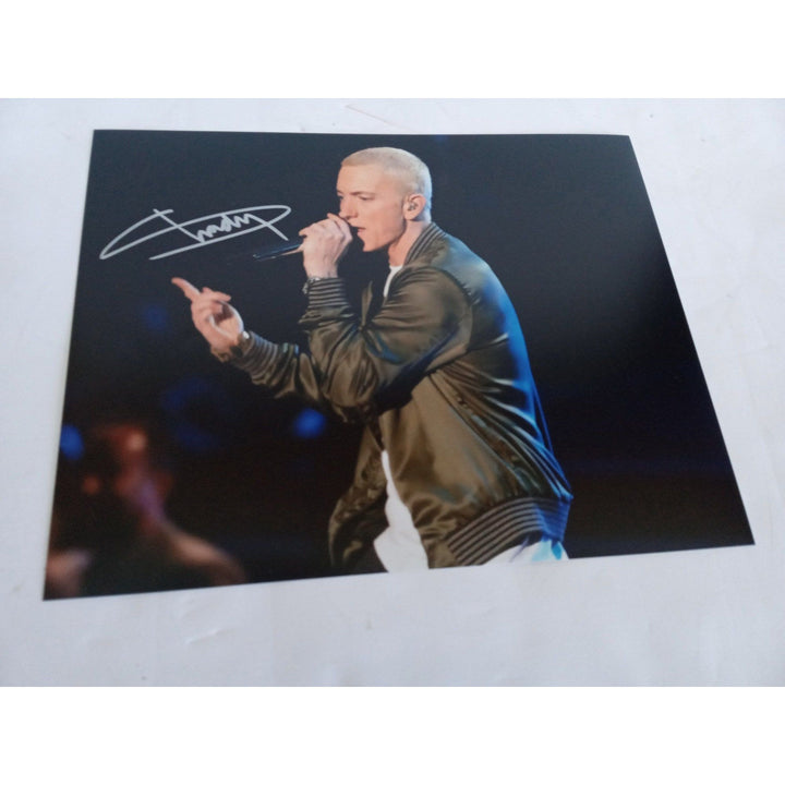 Marshall Mathers Eminem Slim Shady 8 by 10 signed photo with proof - Awesome Artifacts 