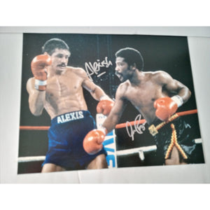Alexis Arguello and Aaron Pryor 11 by 14 signed photo with proof