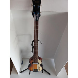 Paul McCartney Beatles 37" Hofner Left-Handed Bass guitar signed with proof