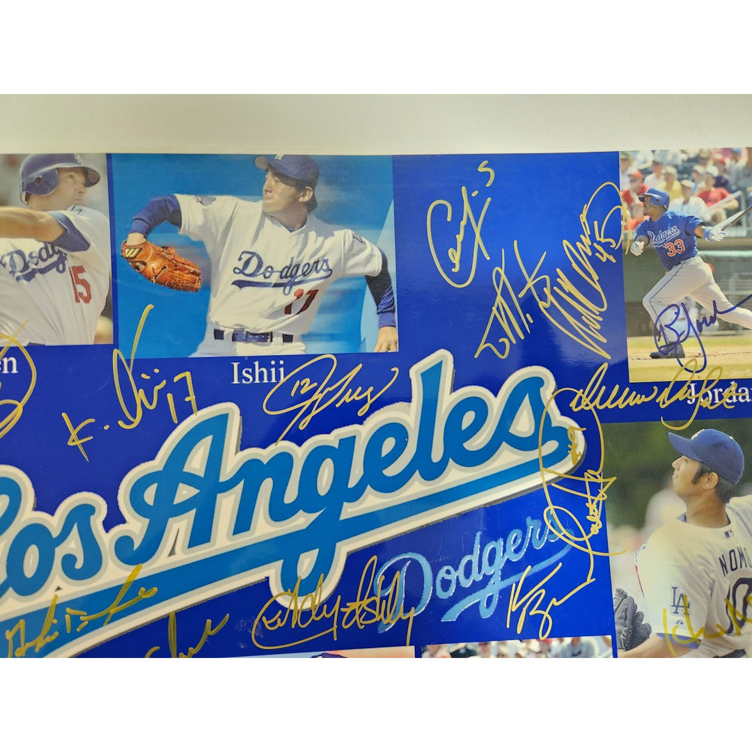 Los Angeles Dodgers Fred McGriff Adrian Beltre Hideo Nomo Eric Gagne 2003 team signed 13x19 photo