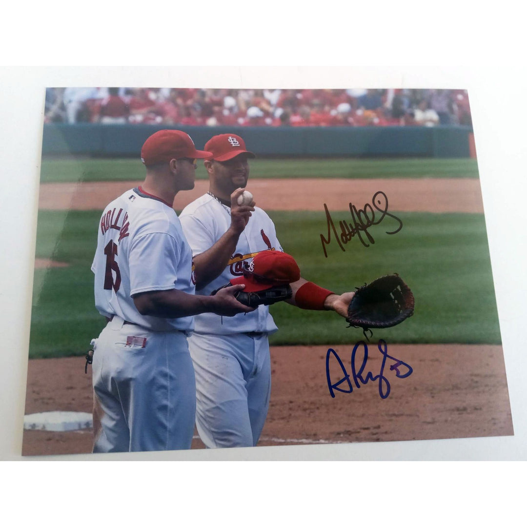 St. Louis Cardinals Albert Pujols, Matt Holliday 8x10 photo signed with proof