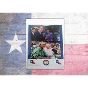Nolan Ryan, George H.W. Bush, George W. Bush, 8x10 photo signed with proof with free shipping