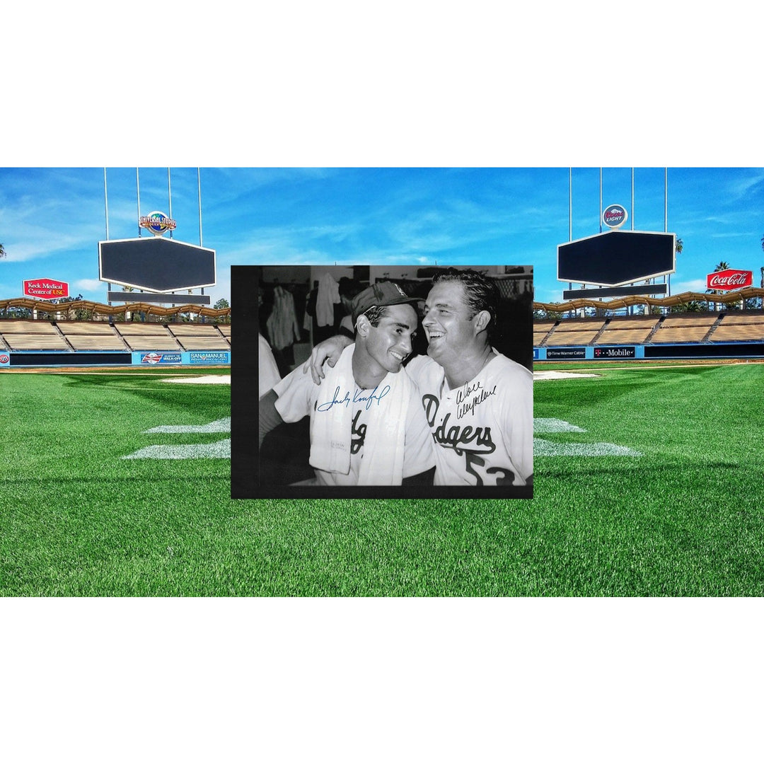 Sandy Koufax and Don Drysdale 8 by 10 signed photo - Awesome Artifacts 