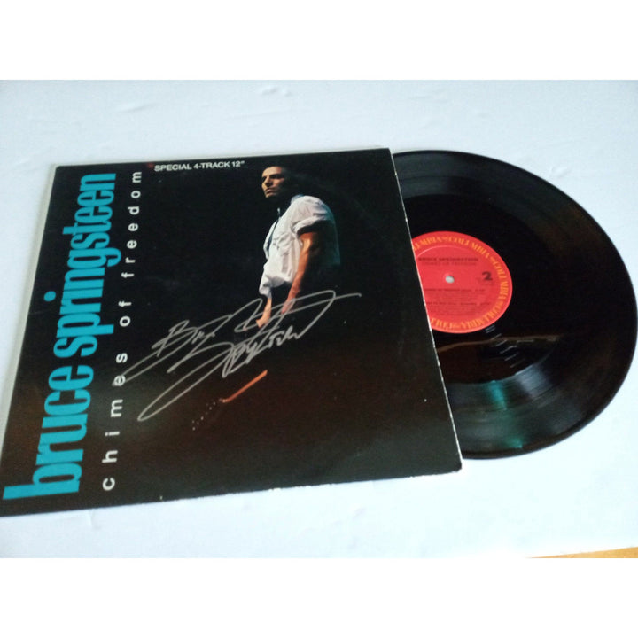 Bruce Springsteen Cover Me LP signed with proof