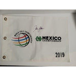 Load image into Gallery viewer, Dustin Johnson World Golf Championship pin flag signed with proof
