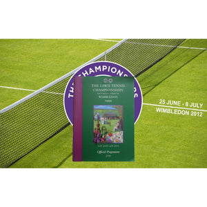 Pete Sampras Wimbledon Tennis program signed