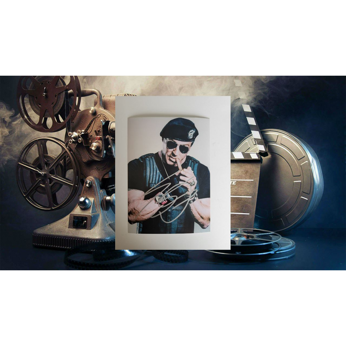 Sylvester Stallone 5 x 7 photograph signed