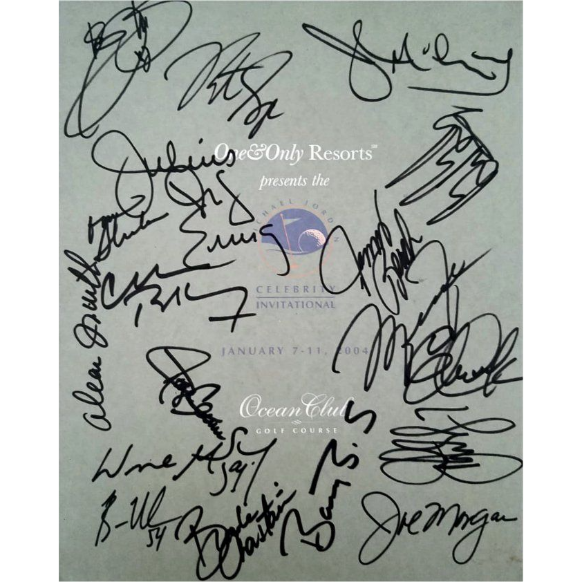 Michael Jordan celebrity Invitational signed program with proof