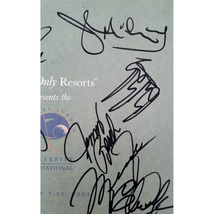 Michael Jordan celebrity Invitational signed program with proof