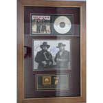 Load image into Gallery viewer, Johnny Cash and Waylon Jennings 8 x 10 photo signed and framed with proof
