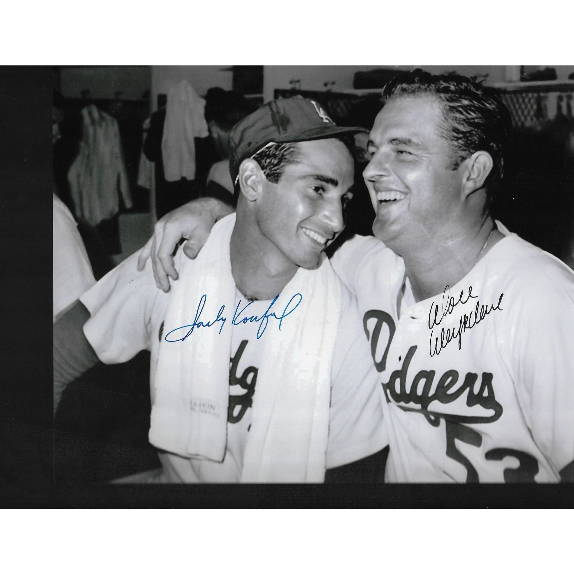 Sandy Koufax and Don Drysdale 8 by 10 signed photo