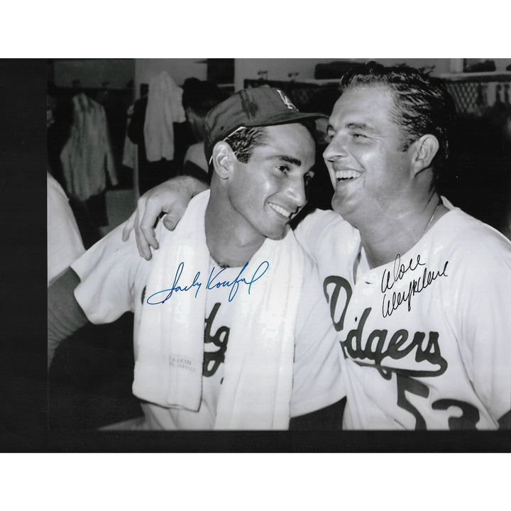 Sandy Koufax and Don Drysdale 8 by 10 signed photo - Awesome Artifacts 