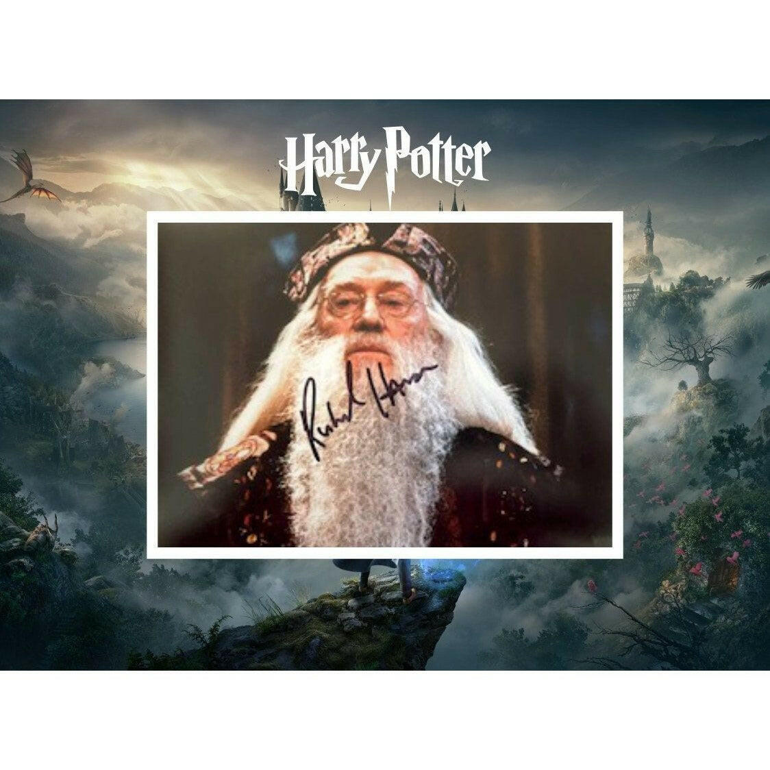 Richard Harris Harry Potter 5 x 7 photo signed