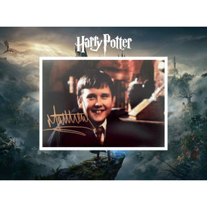 Matthew Lewis Harry Potter 5 x 7 photo signed