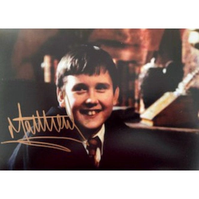 Matthew Lewis Harry Potter 5 x 7 photo signed