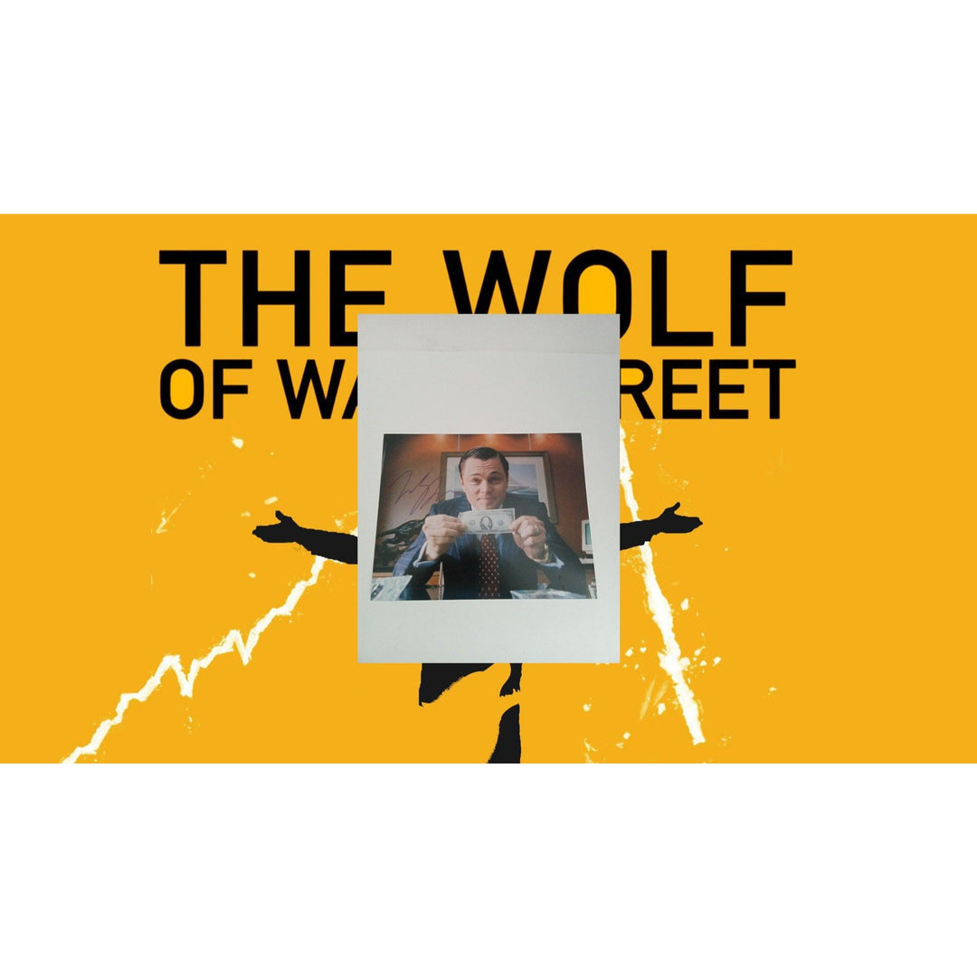 Leonardo DiCaprio The Wolf of Wall Street signed 8 x 10 photo with proof - Awesome Artifacts 