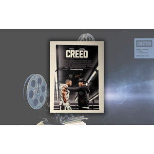 Creed Sylvester Stallone Michael B. Jordan cast signed 24x36 original movie poster
