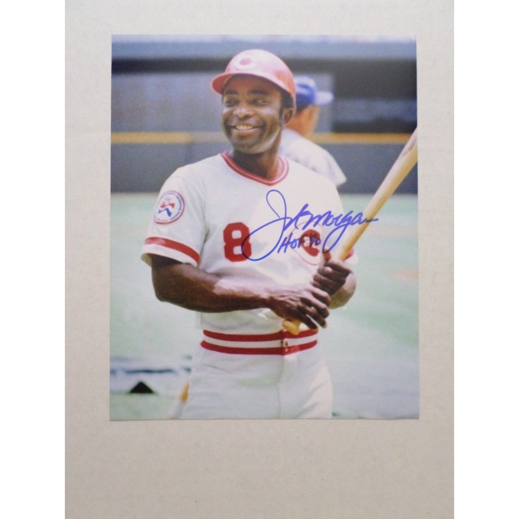 Joe Morgan Cincinnati Reds 8 x 10 signed photo