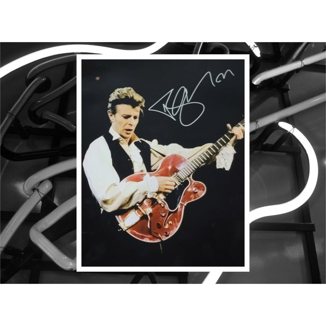 David Bowie 8x10 photo signed with proof