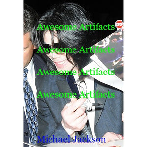 Michael Jackson 8 by 10 signed photo with proof