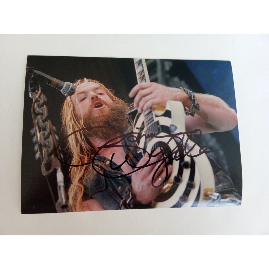 Zakk Wylde 5 x 7 photo signed with proof - Awesome Artifacts 