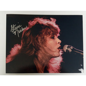 Stevie Nicks Fleetwood Mac 8 by 10 signed photo with proof