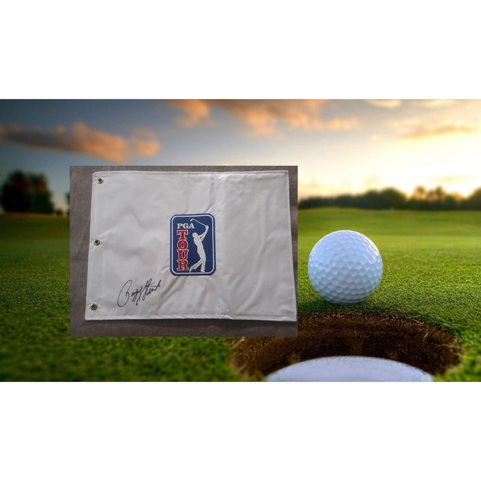 Payne Stewart golf PGA Tour flag signed with proof