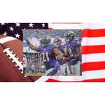 Load image into Gallery viewer, Baltimore Ravens Lamar Jackson and Mark Ingram 8 by 10 signed photo

