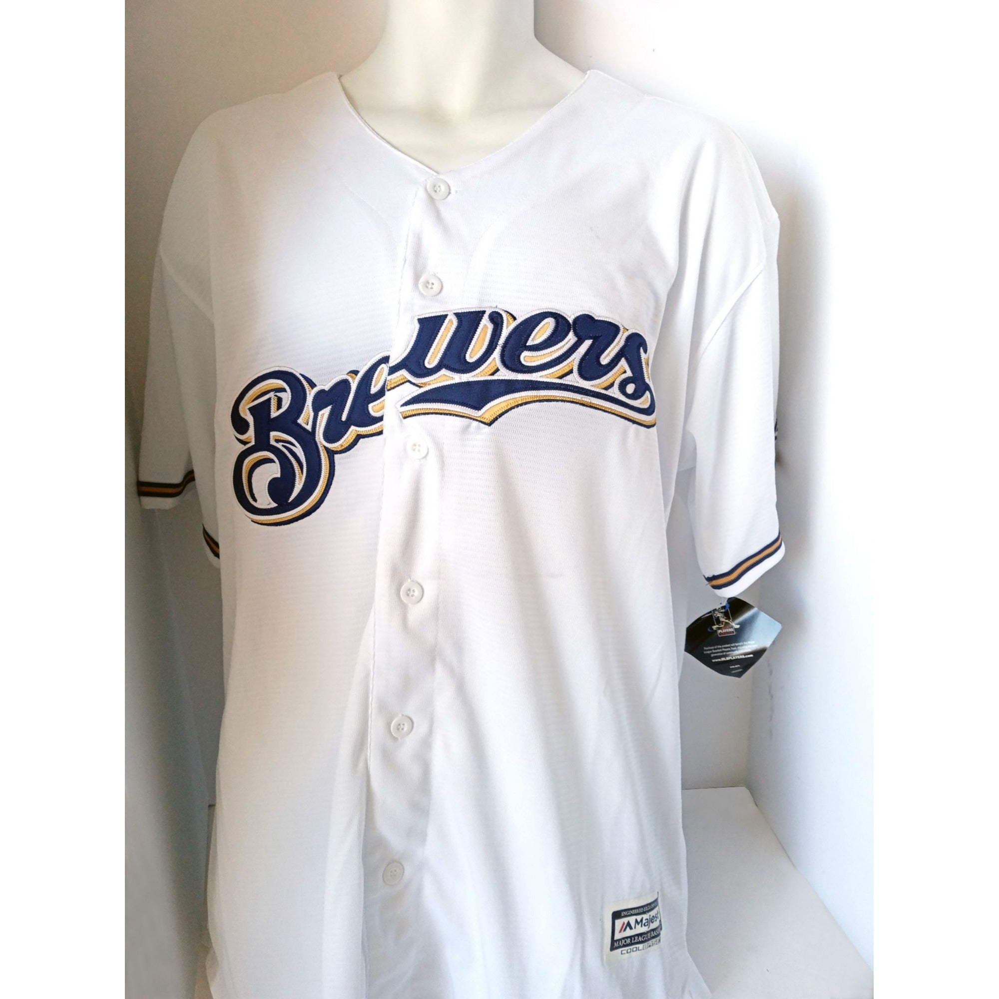 Christian Yelich Milwaukee Brewers size extra large jersey signed