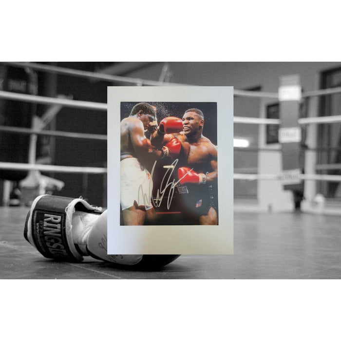 Mike Tyson 8 by 10 photo signed with proof