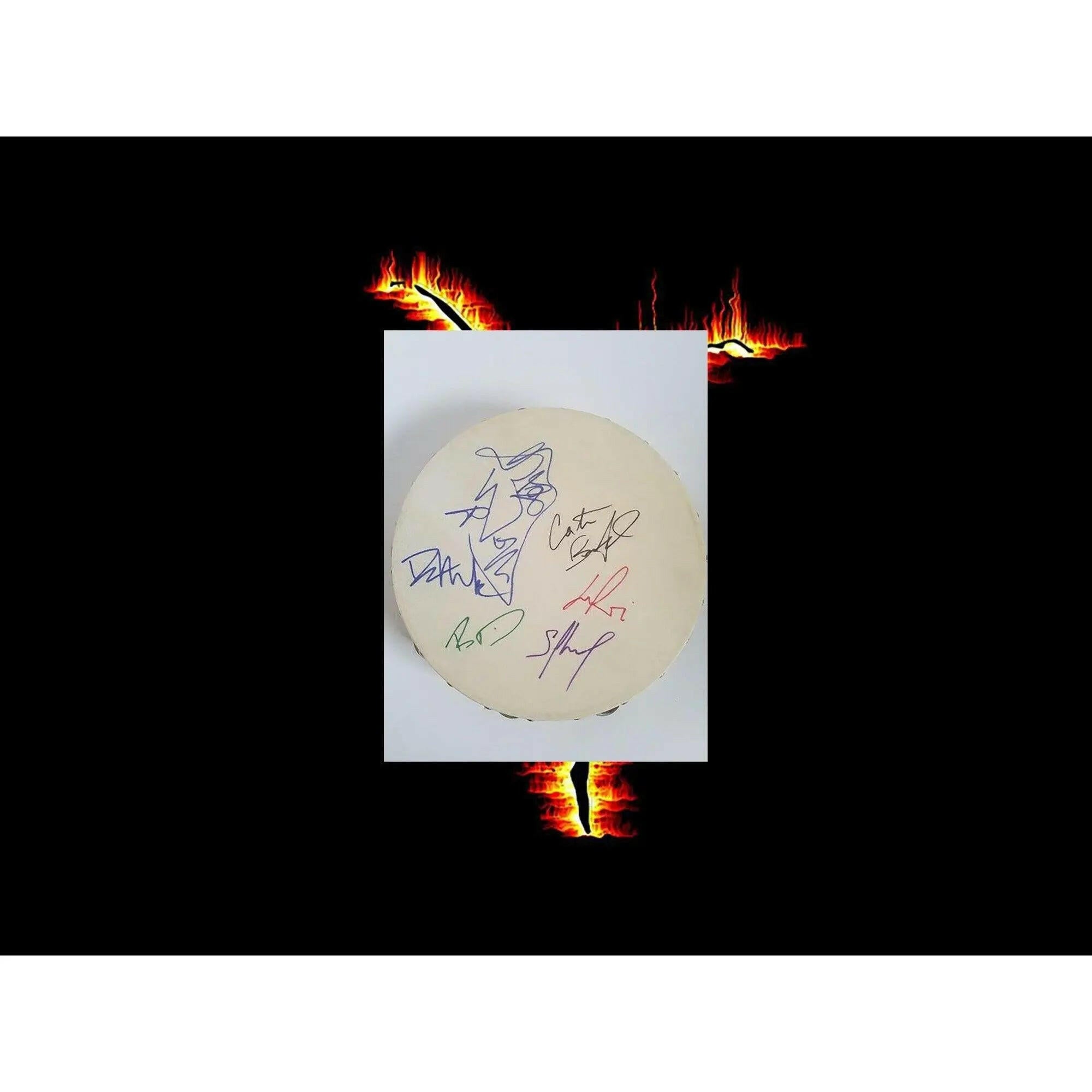 Dave Matthews Band 10"-inch tambourine signed with proof